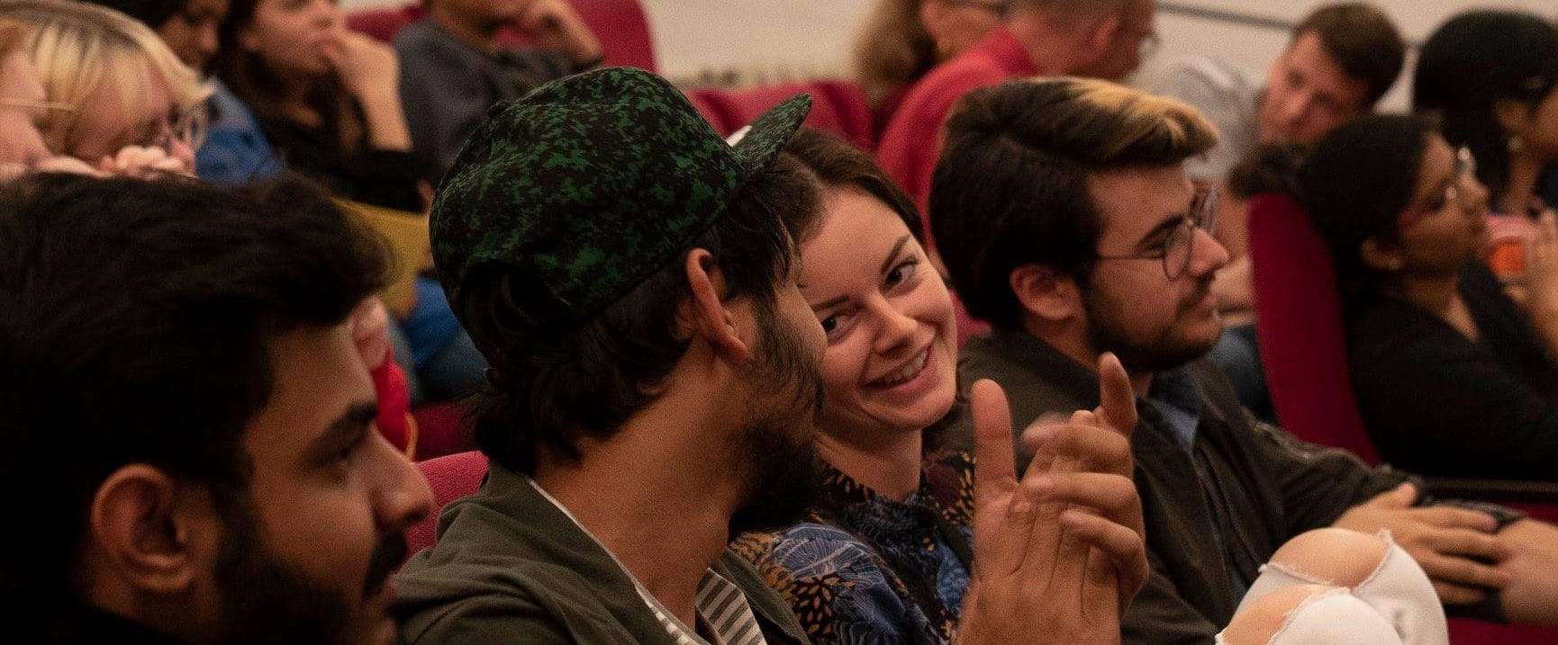 Film students at a screening in Prague
